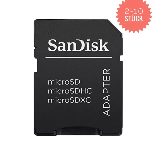 Speicherkarten Adapter von SanDisk Micro SD  Kartenadapter Karte Memory Card