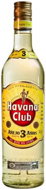 Havana Club Anejo 3 Anos Rum 700ml Bottle