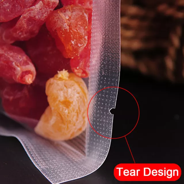Up to 100 Textured Vacuum Food Sealer Bags Embossed Pouches Seal Saver Storage 3