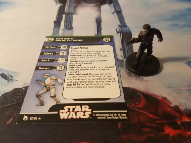 Star Wars Miniatures Legacy of the Force 33 Han Solo, Galactic Hero