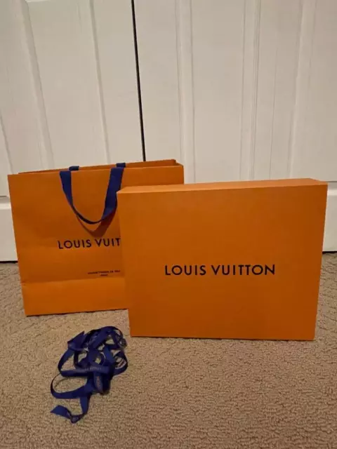 Authentic Louis Vuitton Gift Bag Paper Shopping Bags, Box, Ribbon, and  Tissue