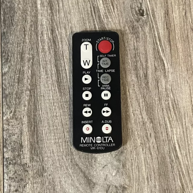 Control remoto Minolta VIR-610U para cámara y videocámara funciona probado