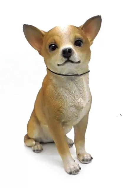 Chihuahua Large Size Seated Figurine Ornament By Vivid Arts. New With Tag. !!!!
