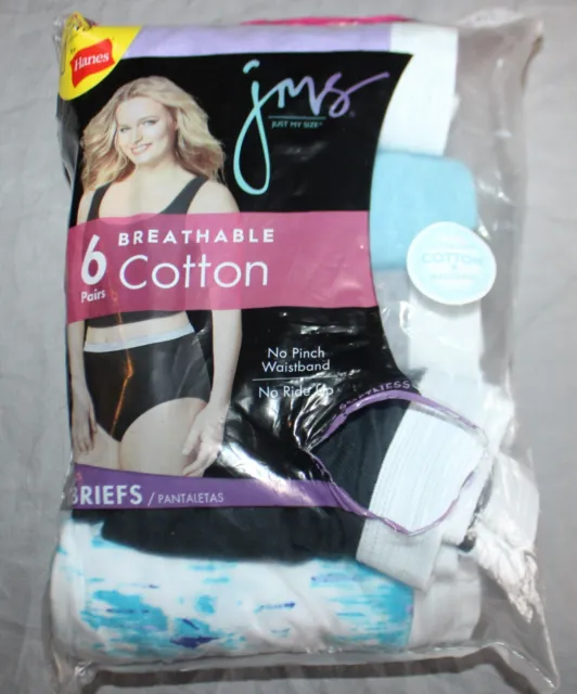 JUST MY SIZE Hanes TAGLESS® Cotton Breathable Brief Panties,Assorted Value  Packs $18.90 - PicClick