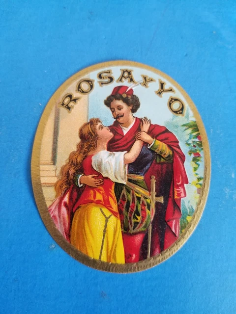 Wine Label vtg paper ephemera WW1 liquor advertising Rosayyo France.FREE SHIPPIN