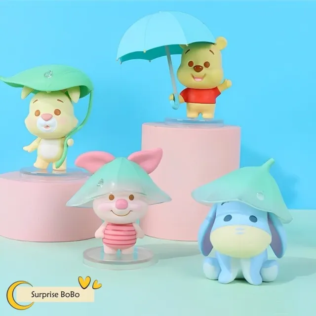 MINISO Winnie The Pooh Series Rainy Season Theme Blind Box Confirmed Figure Toy 2