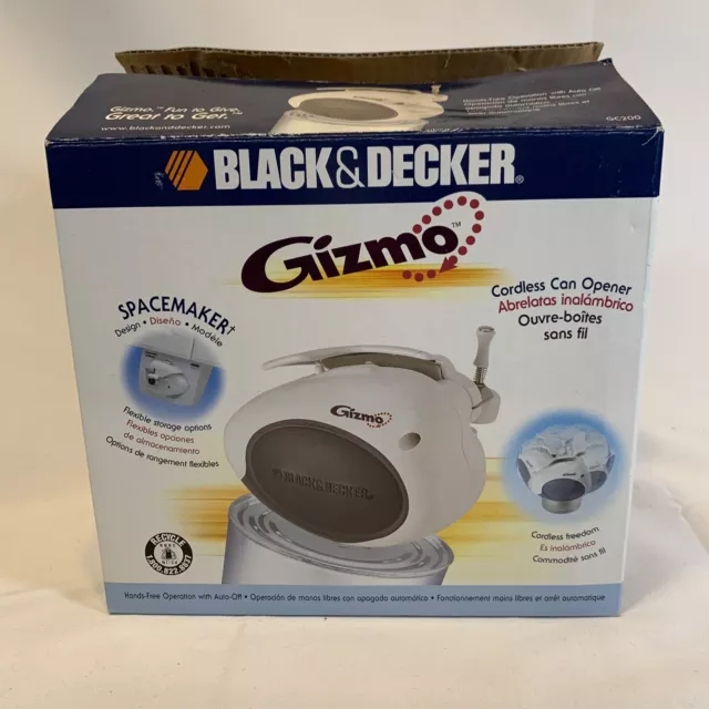 NEW BLACK & Decker Gizmo Under-The-Counter Cordless Can Opener GC200 White  $39.99 - PicClick
