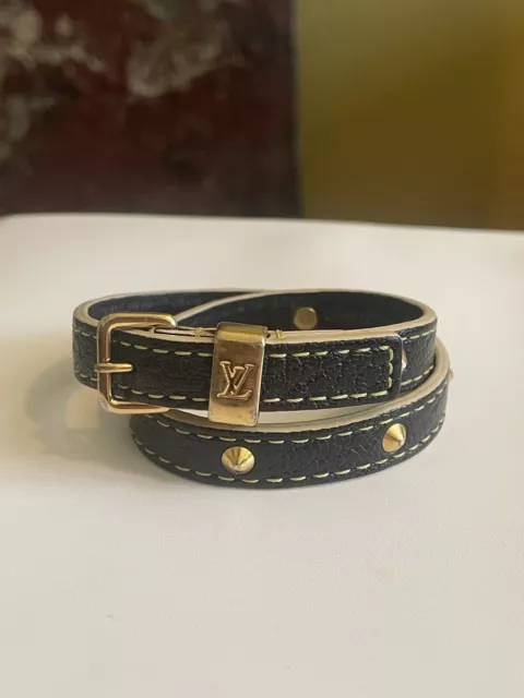 Louis Vuitton Studded Suhali Wrap Bracelet