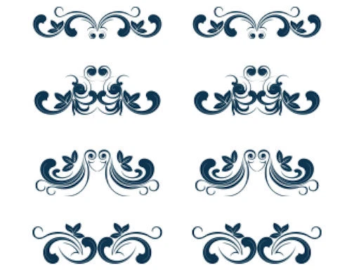 Victorian-Like Image Swirls Scrolls Floral Flower Waterslide Decal U PICK MIS624