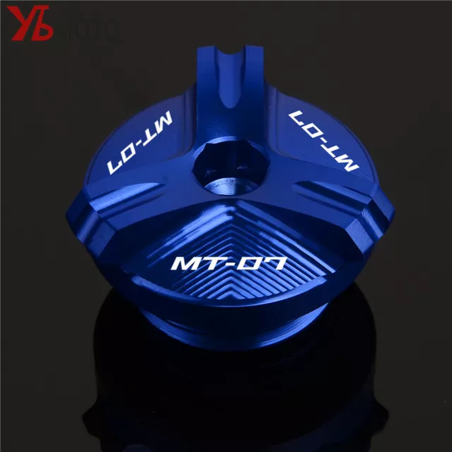 Engine Oil Filter Cup Plug Cover Screw For YAMAHA MT07 MT-07 FZ07 2014-2022