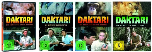 22 DVDs * DAKTARI - KOMPLETTE SERIE - SEASON/STAFFEL 1+2+3+4 IM SET # NEU OVP +