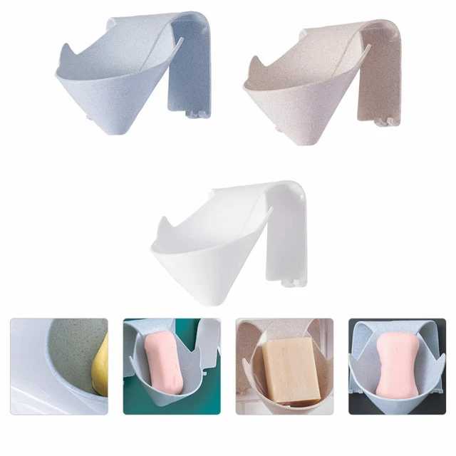 3 piezas soporte de esponja de jabón estante de baño
