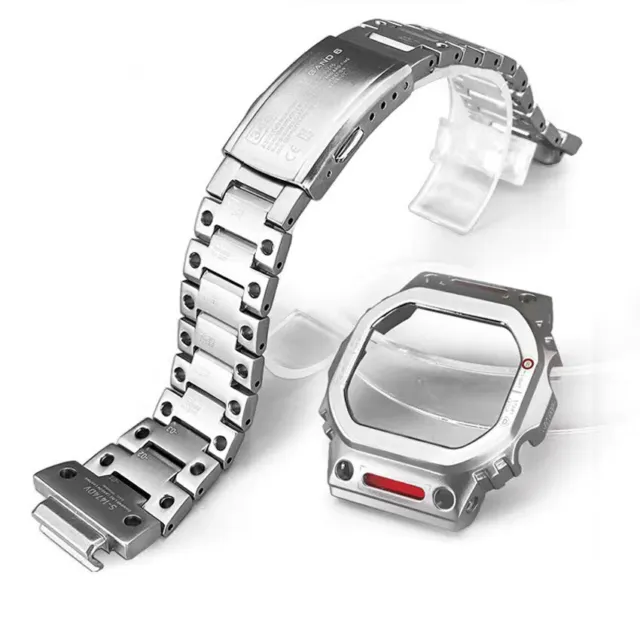 Strap Mod Kit For Casio G-SHOCK DW5600 GWM5610 Watch Band Case Cover Bezel Metal