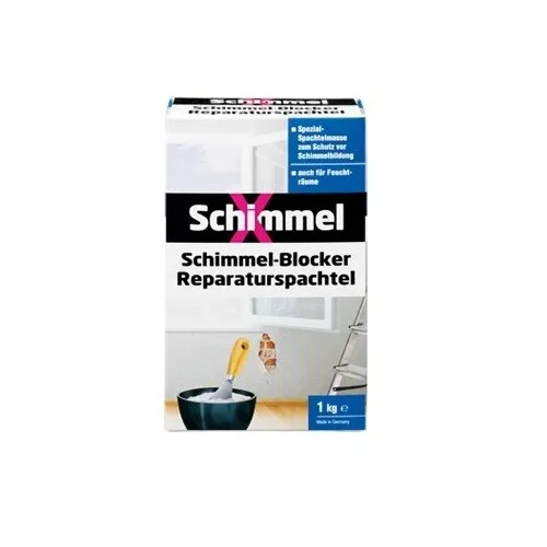SchimmelX Reparaturspachtel Schimmel-Spachtel Antischimmel-Grund 1kg PUFAS