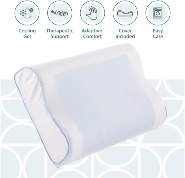 Home Sense Cooling Memory Foam Kissen, atmungsaktives orthopädisches Kissen