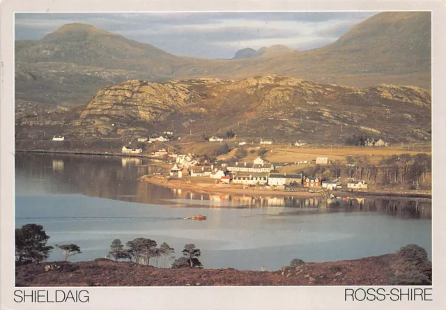 Shieldaig Village Wester Ross Ross-Shire J.Arthur Dixon Postcard (B99)