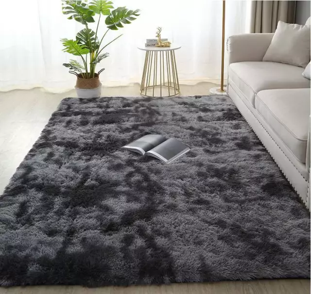 Large Fluffy Rugs Shaggy Rug Living Room Bedroom Anti-Slip Soft Carpet Floor Mat