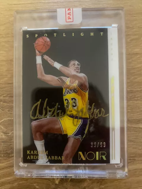 2021-22 Panini NOIR Kareem Abdul-Jabbar AUTO ON CARD /99