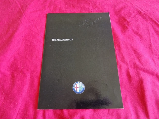 1989-1993 Alfa Romeo 75 2.0 Twin Spark, 3.0 V6 Veloce Car Brochure