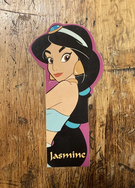 VTG 1992 ALADDIN PRINCESS JASMINE Walt Disney Movie Pose RARE BOOKMARK ...