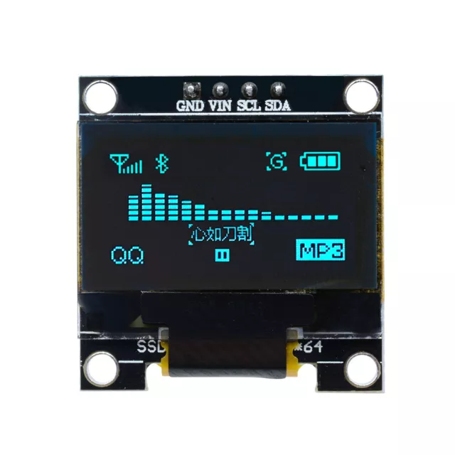 0.96" Yellow/Blue/White 128X64 OLED I2C IIC Serial LCD LED SSD Display SSD1306 2