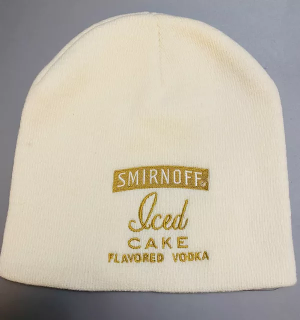 Smirnoff Beanie Off White Cream Color New Hat