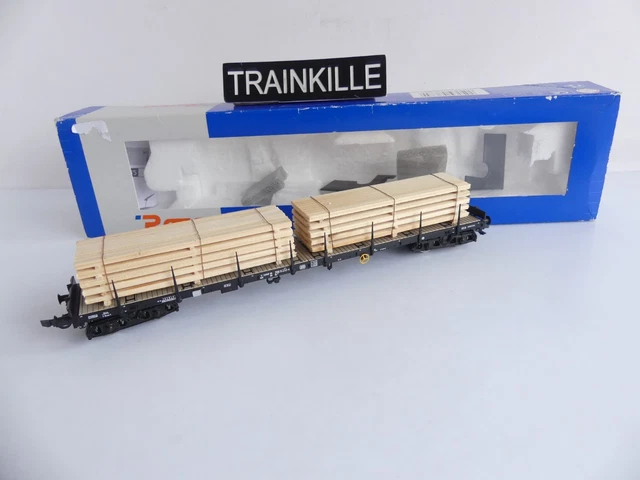Arnold HN6464 - DB, Wagon Plate-forme à 4 Essieux Sgjs 716 Livree Noire Charges De Bobines De Fil Ep Iv 8425420812729