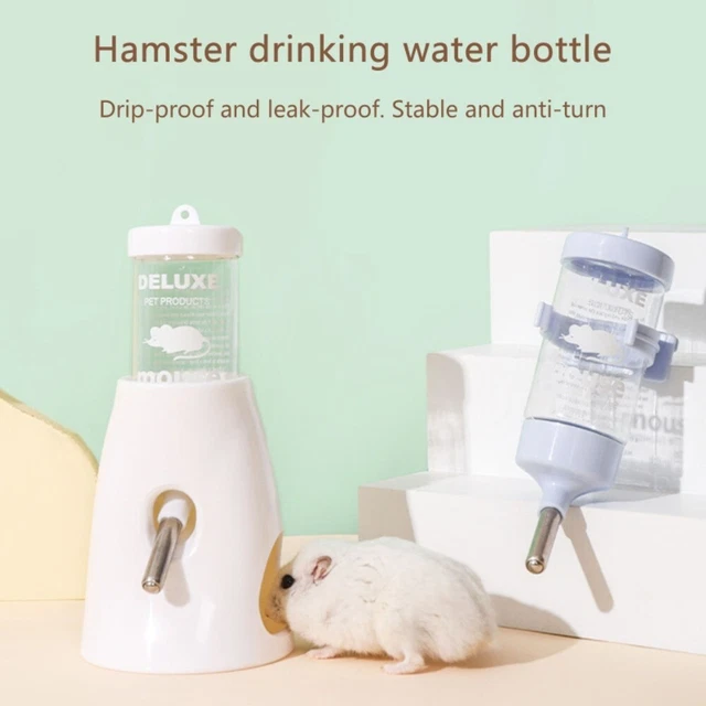 Botella de agua de conejil de mar animal pequeño sin goteo 2,7 oz con soporte