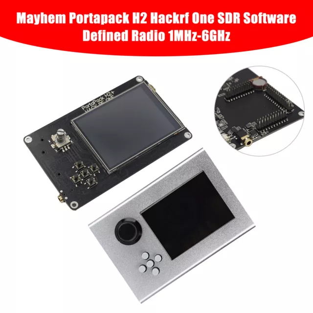 Mayhem Portapack H2 Hackrf One SDR Radio définie par logiciel 1 MHz-6 GHz