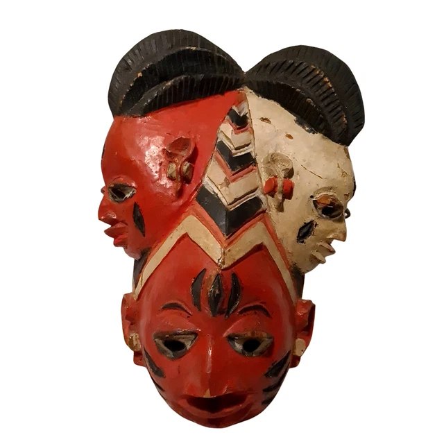Antique Tribal African Carved Wood Mask