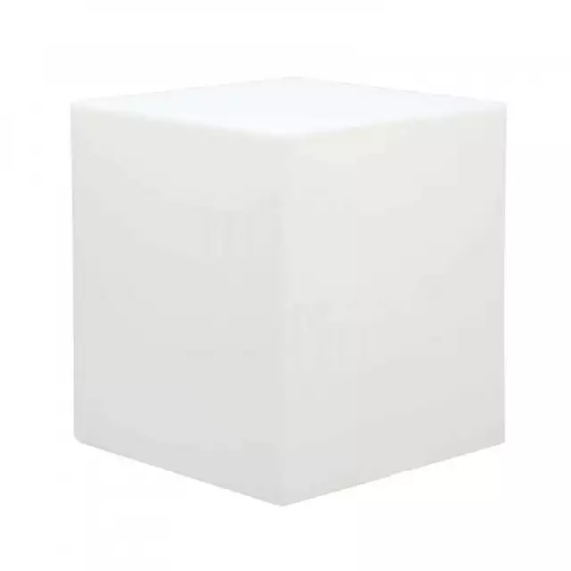 Cubo led 40x40x40 cm a luce bianca fredda per decorazione viali o ingresso local