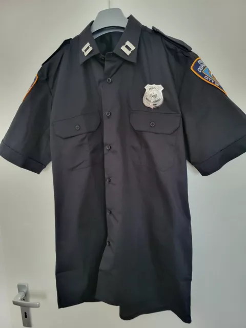 Neu, Us Police Uniform - Hemd Gr: S, M, L, Xl, 2Xl, Kostüm, New York