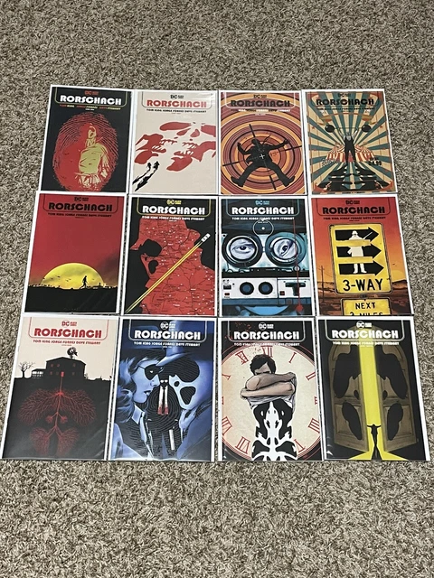 Rorschach 1-12 Complete Comic Lot Run Set Tom King DC Black Label Collection