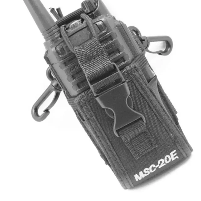Sac en nylon noir pour talkie-walkie compatible avec pour BAOFENG UV5RKenwood
