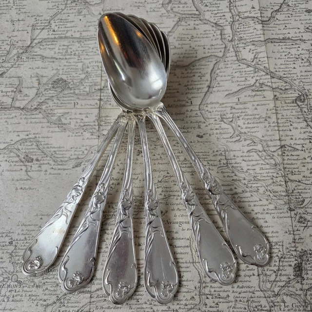 Set De 6 Fourchettes Anciennes SFAM CHINON – Métal Argenté 21.5cm – Occasion