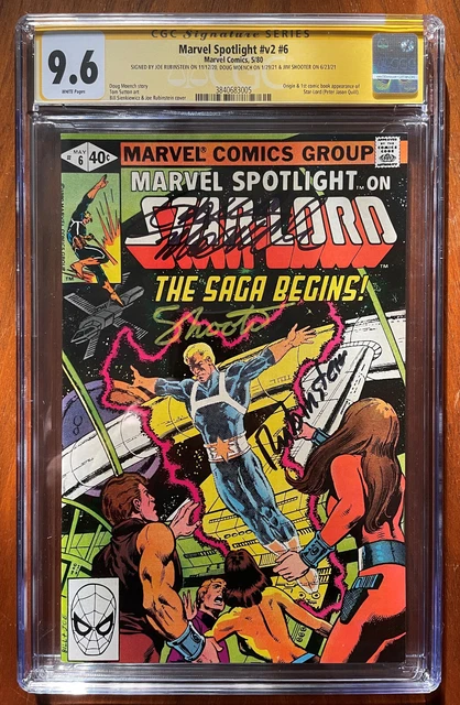 Marvel Spotlight 6 CGC 9.6 (signed x3) 1st Peter Quill in comics - only 6 HIGHER