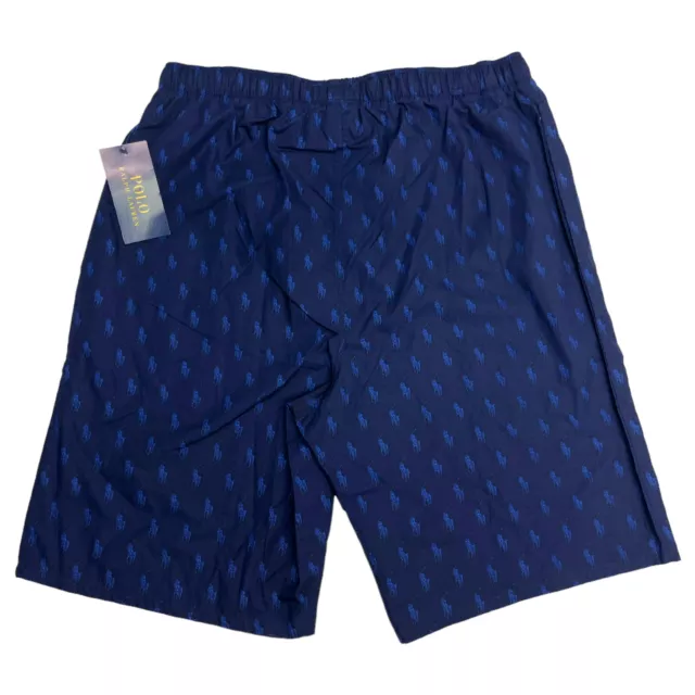 Polo Ralph Lauren Sleepwear Blue Pajama Sleep Shorts Blue Navy Pony Logo $45 2