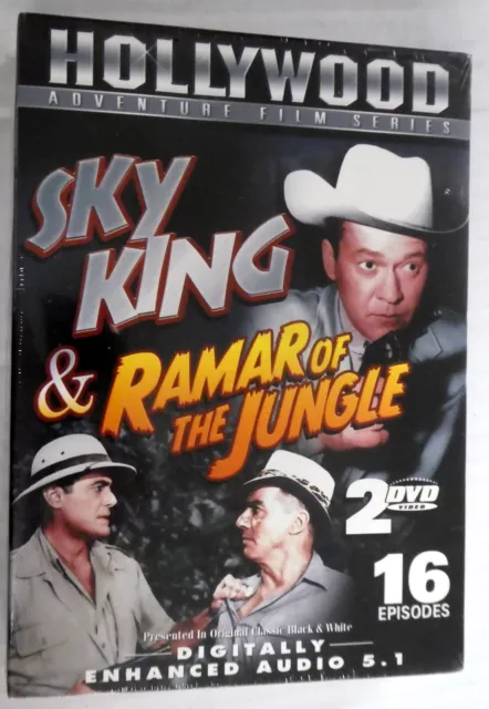 RAMAR Of the JUNGLE & SKY KING 16 Episodes 2xDVD NEW 1950's Adventure #1237