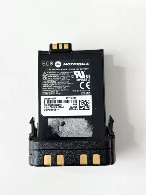 OEM Motorola PMNN4547A Impres 2 Battery Dated 2023 90% LIFE CAPACITY