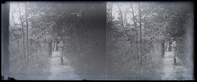 FRANCE Family NEGATIVE PHOTO Amateur Stereo Glass Plate VR22L11n1