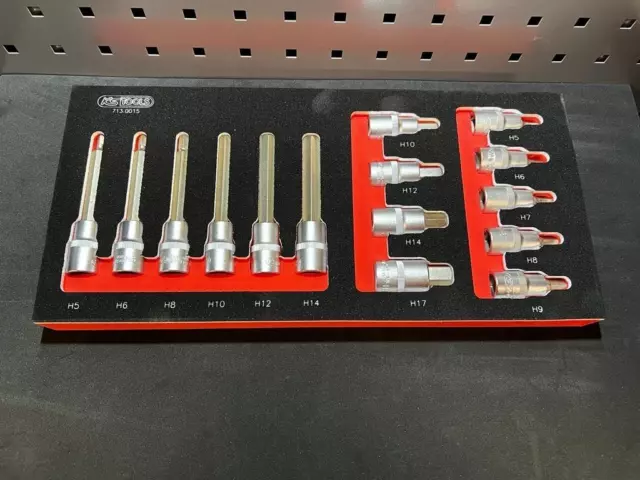 KS TOOLS SCS 1/2'' Bit-Stecknuss-Satz, 15-tlg. in 1/3 Systemeinlage 2