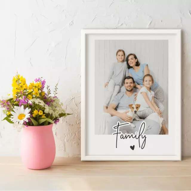 Personalisierte Benutzerdefinierte Namen Fotos Kunst Wandposter Zuhause Familienerinnerungen A4 A5 Geschenk