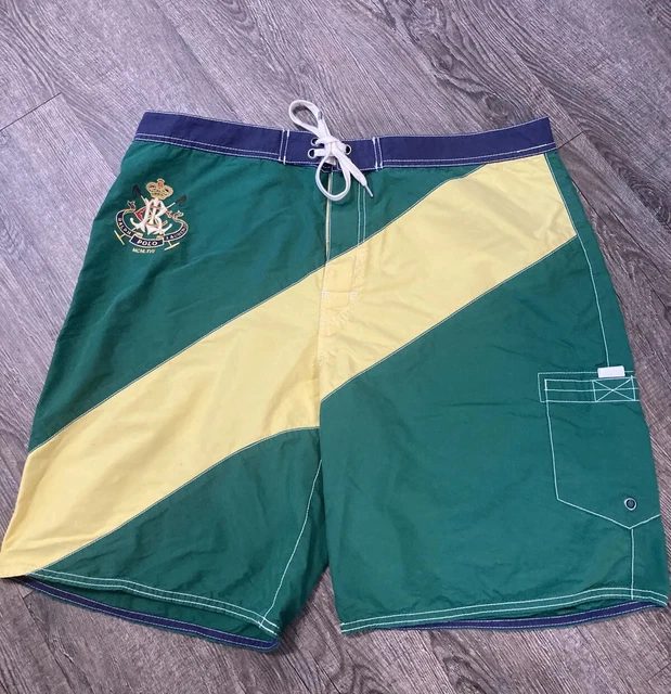 Vintage Rugby Ralph Lauren Board Shorts Mens Size 36 Swim Trunks