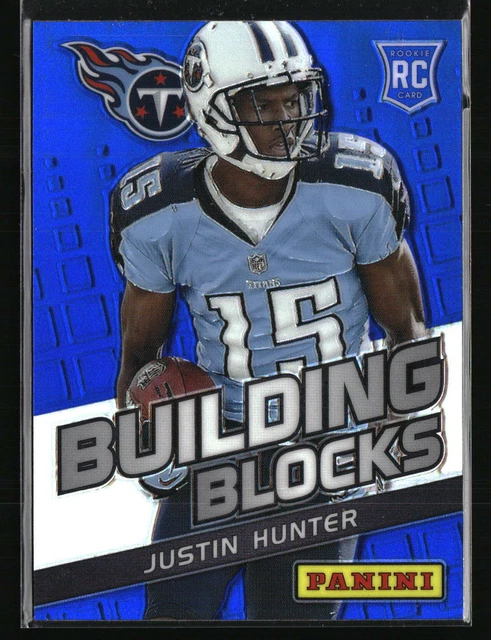 Justin Hunter 2013 Panini Prizm Building Blocks Blue #10 RC Football Car