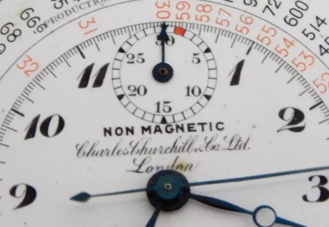 Seltene & Original 1900er ""Wissenschaftliche"" Taschenuhr, Chronograph, funktionsfähig & hervorragend 3
