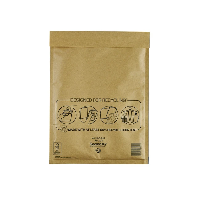 Mail Lite Bubble Borsa Postale Oro G4-240x330 Confezione da 50 101098096