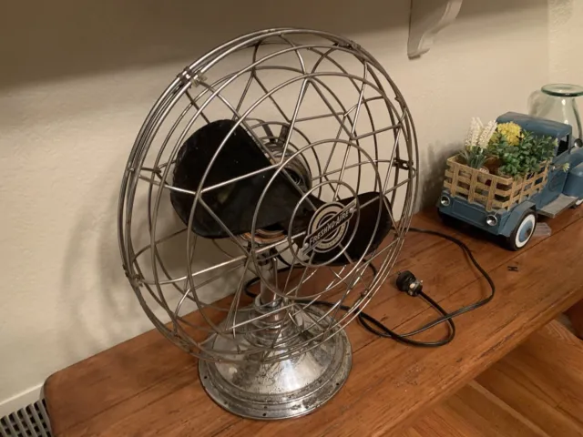 Vintage Freshnd Air Fan Model 14 Vintage Fan All Chrome 2