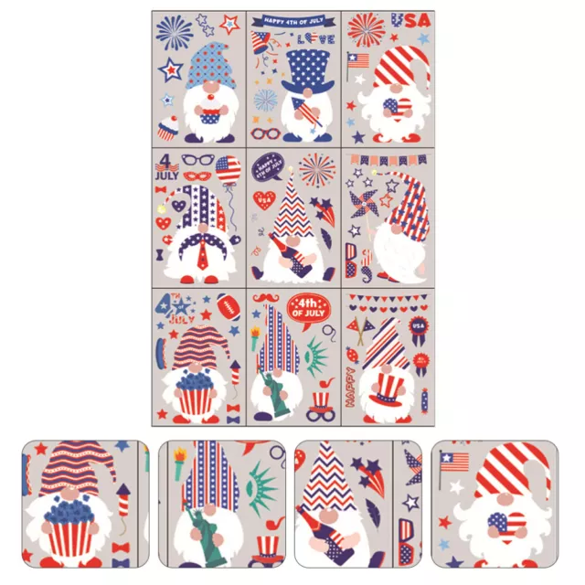 Independence Day Window Clings 4th July Stickers - Patriotic Party Décor