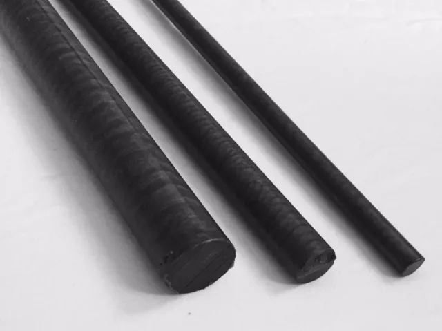 1 1/2" Diameter Black Nylon Plastic Rod-Priced Per Foot-Cut to Size!