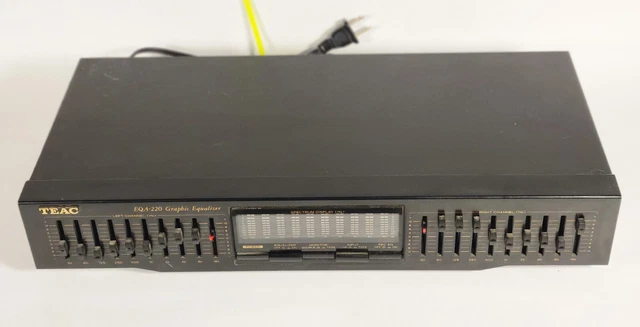 TEAC GRAPHIC EQUALIZER, Model EQA-220, 10-Band, Spectrum Analyzer ...